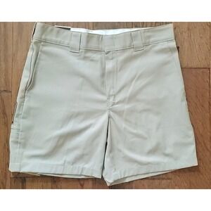 NWT Dickies Men's‎ Work Shorts Relaxed Fit Khakis Resist Wrinkle Shorts Sz 34x7"